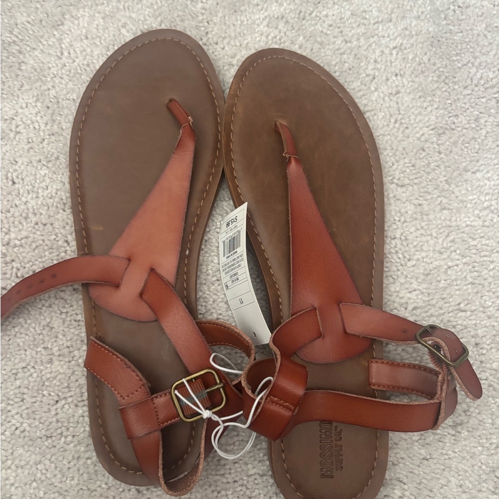 Mossimo Supply Co. Tan Leather Sandals